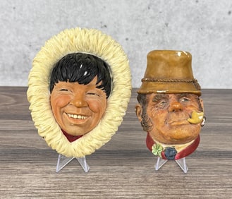 Bossons England Chalkware Heads