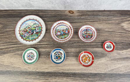 Austrian Enamel over Copper Bowls