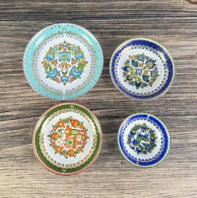 Austrian Enamel over Copper Bowls