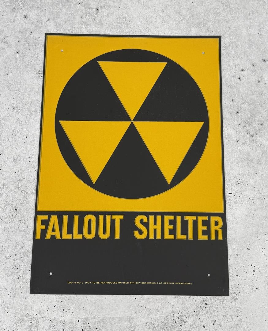 US Department of Defense Fallout Shelter Sign (1 of 4)