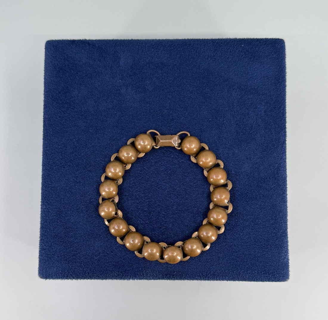 Copper Link Bracelet: 7 1/4" long.