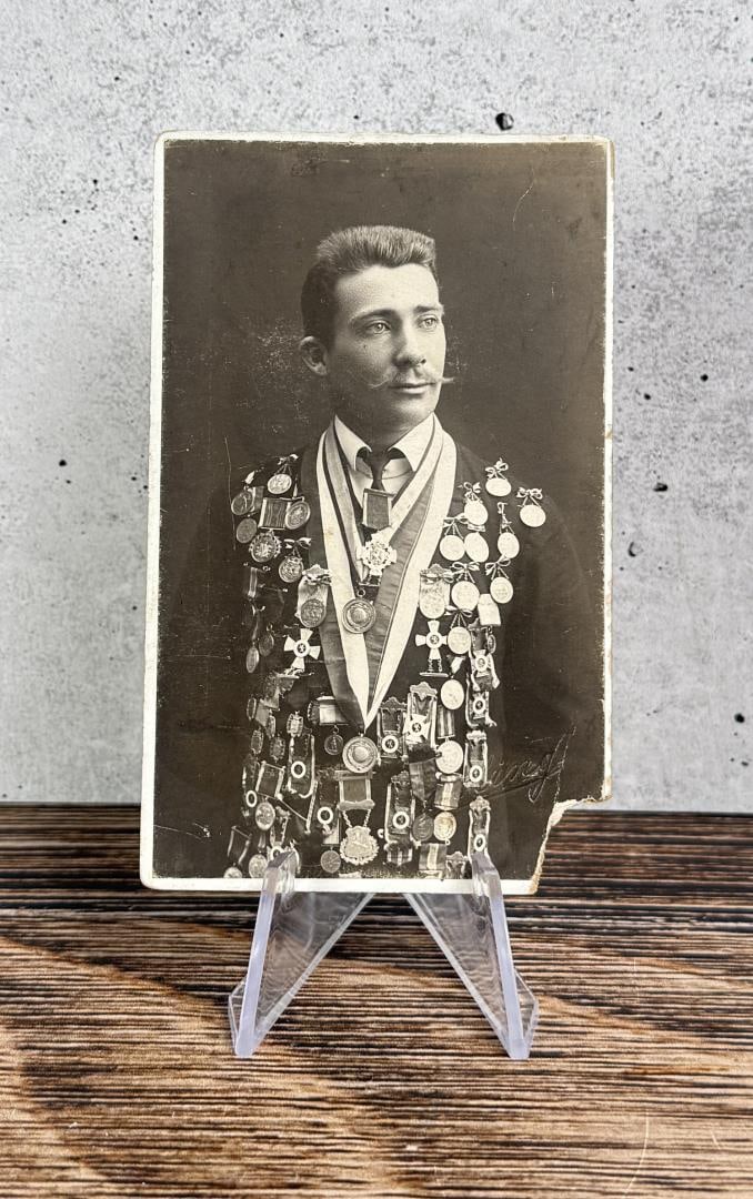 RPPC Postcard of Peter Sinnerud Speed Skater: Peter Sinnerud