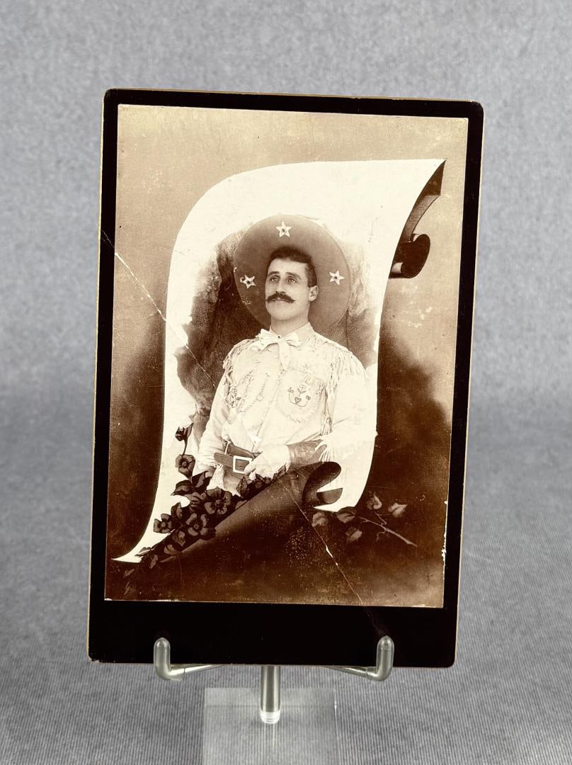 Post Mortem Cowboy Gunfighter Cabinet Photo (1 of 3)