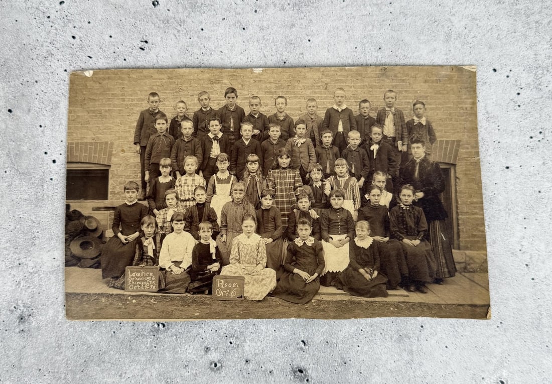 Lakeview School Chicago Illinois Class Photo 1890 (1 of 4)