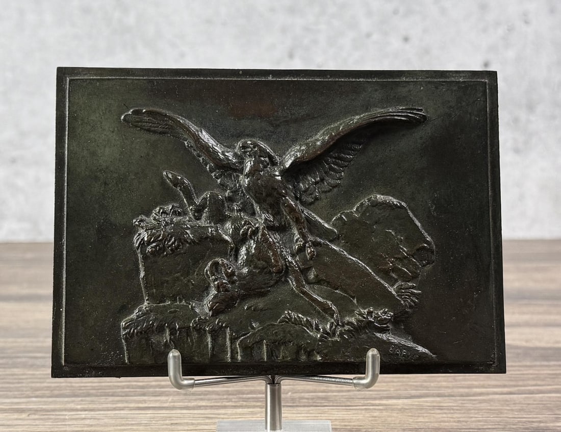 Antoine-Louis Barye Eagle with Chamois Bronze (1 of 4)