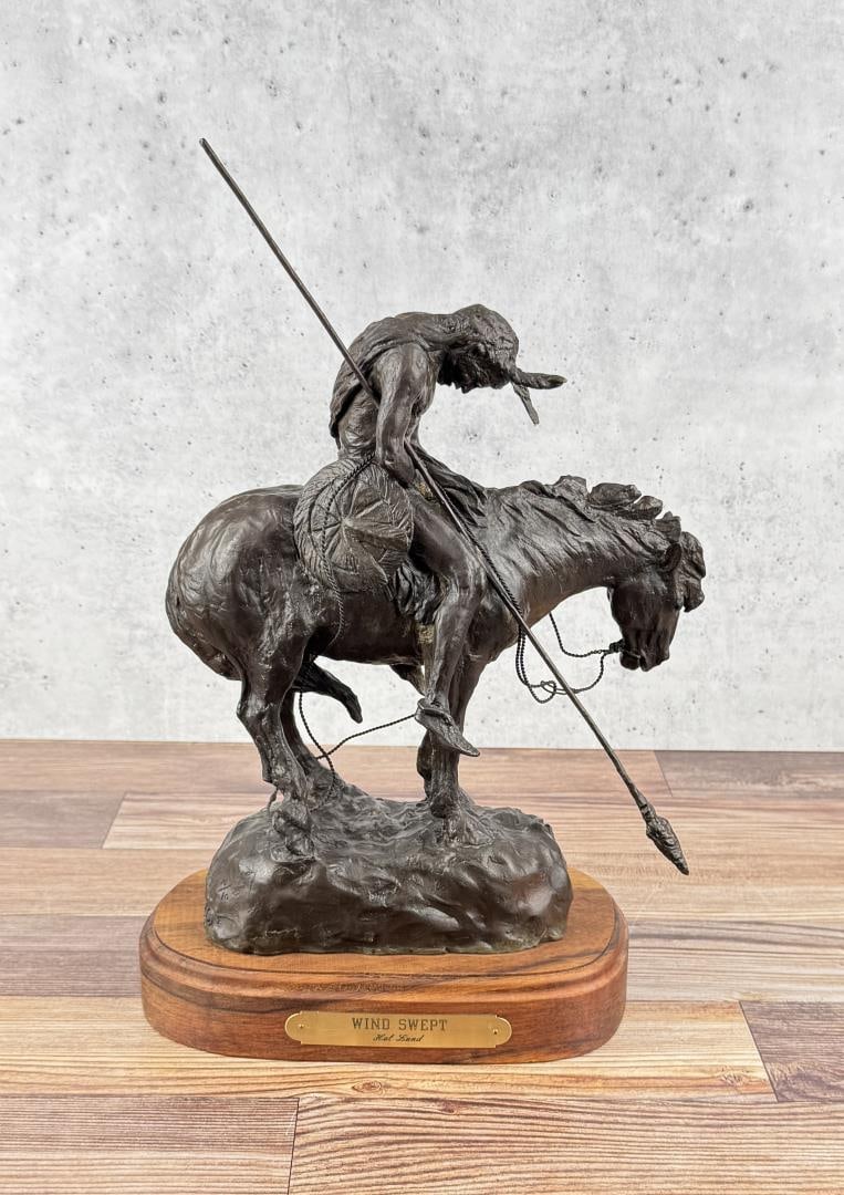 Hal Lund Wind Swept Indian Bronze (1 of 9)