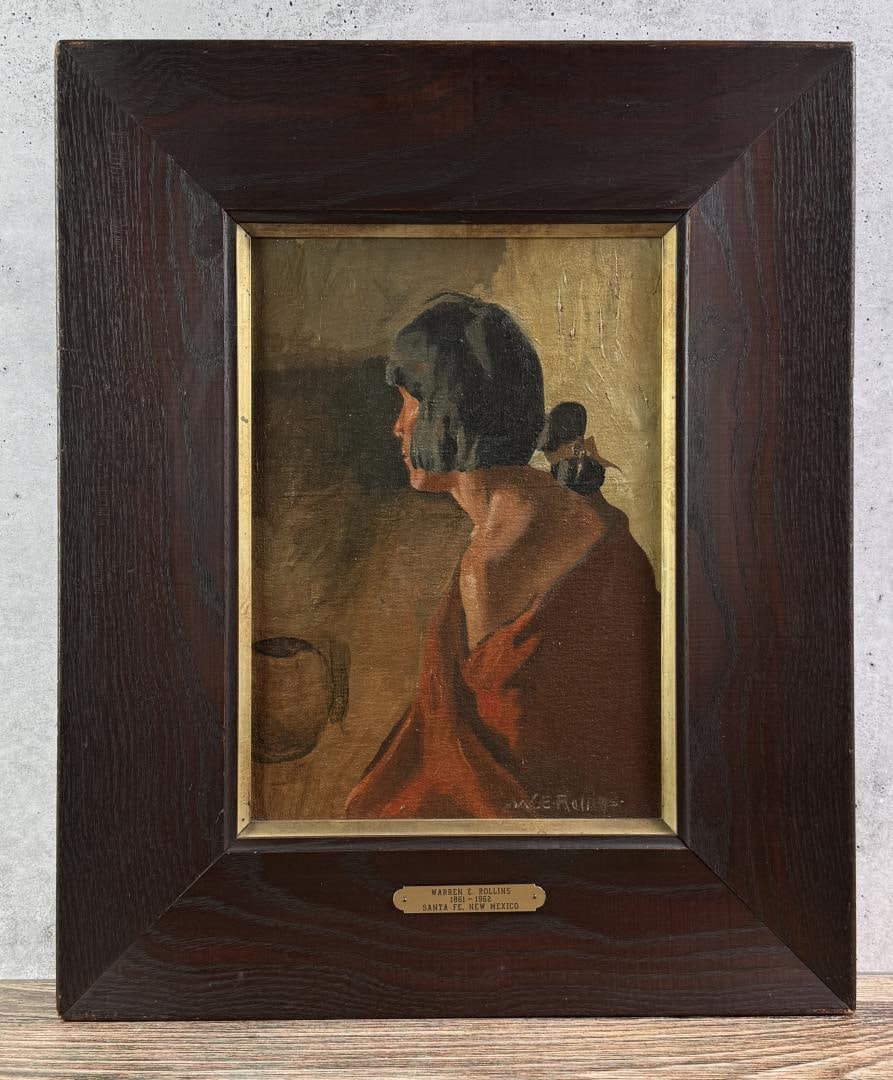 Warren Eliphalet Rollins Moqui Pueblo Painting (1 of 9)