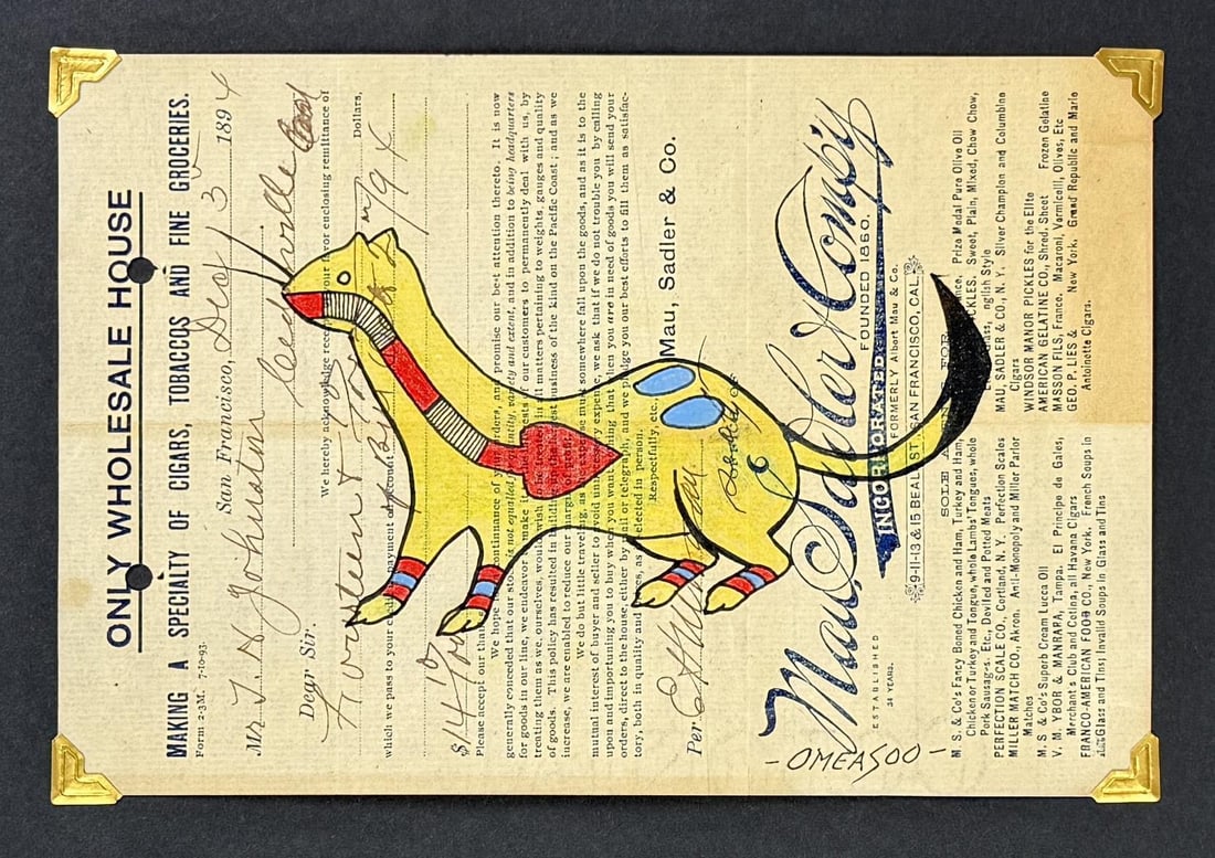 Lyle Omeasoo Blackfeet Montana Ledger Painting: Title is Yellow Weasel. 6" by 8 1/2". Lyle Omeasoo, was born on the Blackfeet Reservation in Montana. He is of the Blackfeet and Cree tribes. His children inspire him to paint and to be a good role mo