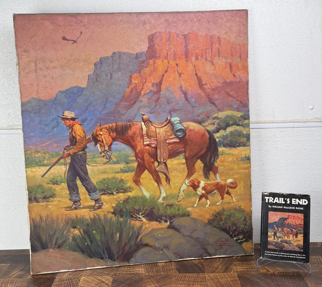 George Giguere Painting for Trail's End (1 of 9)