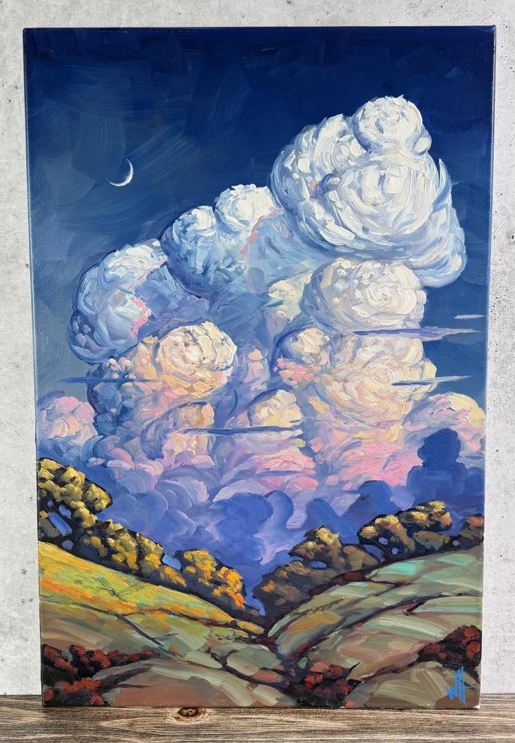 William Hawkins Arizona Oil on Canvas Painting (1 of 5)