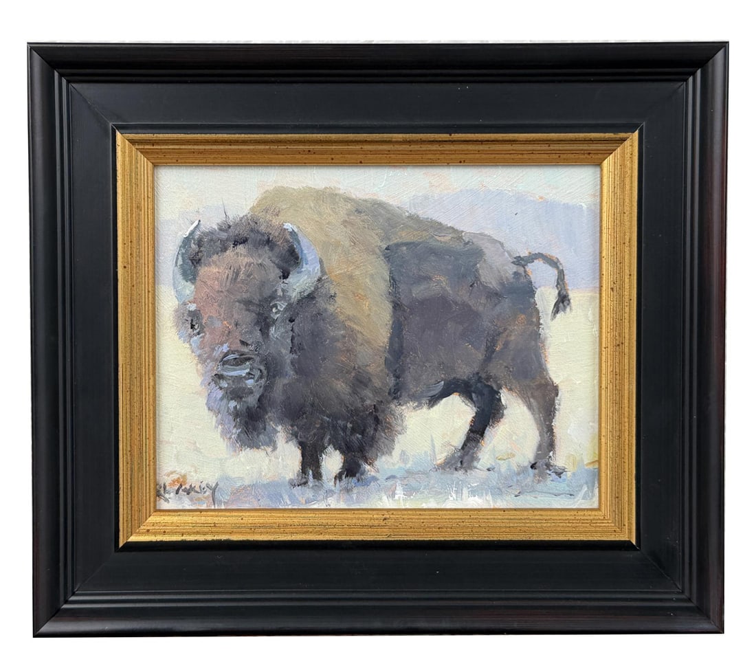 Rob Akey Montana Buffalo Painting (1 of 4)