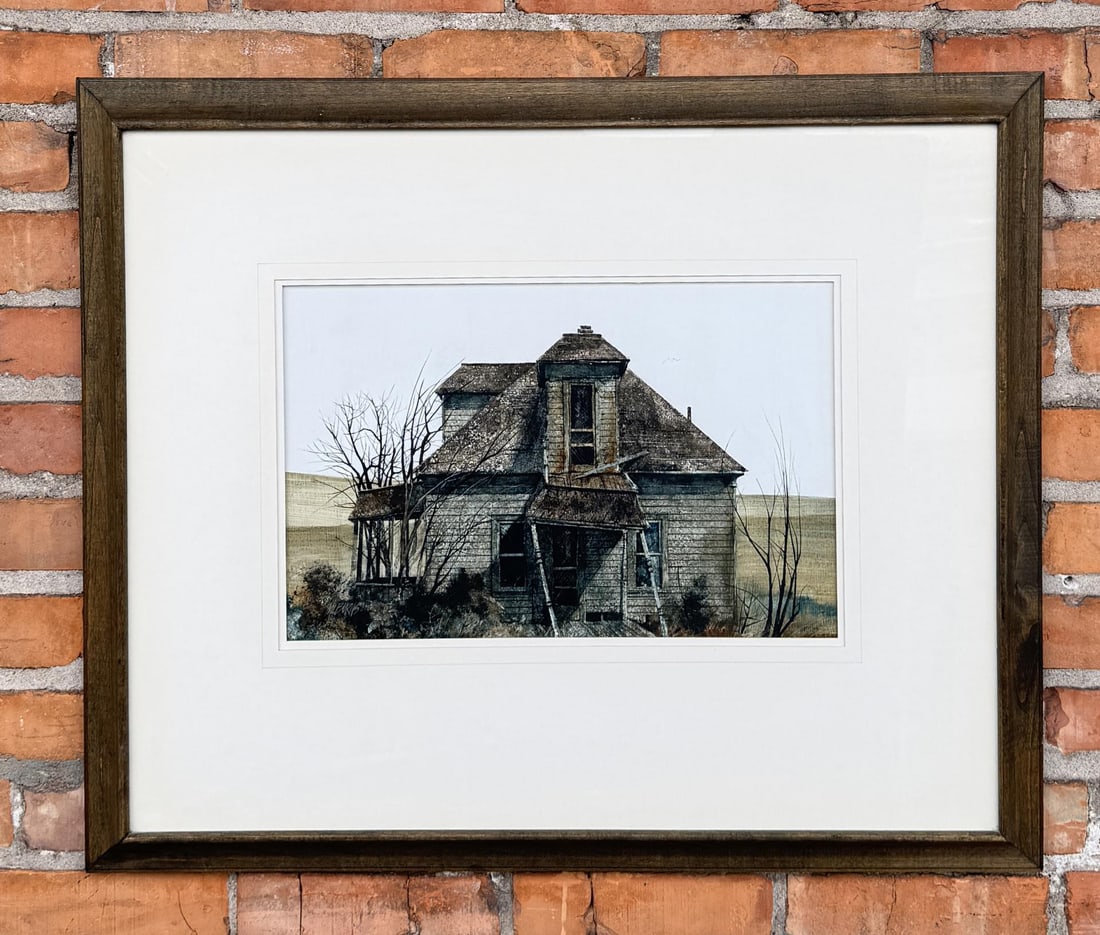 Mike Burns Washington Barn Watercolor Painting (1 of 4)
