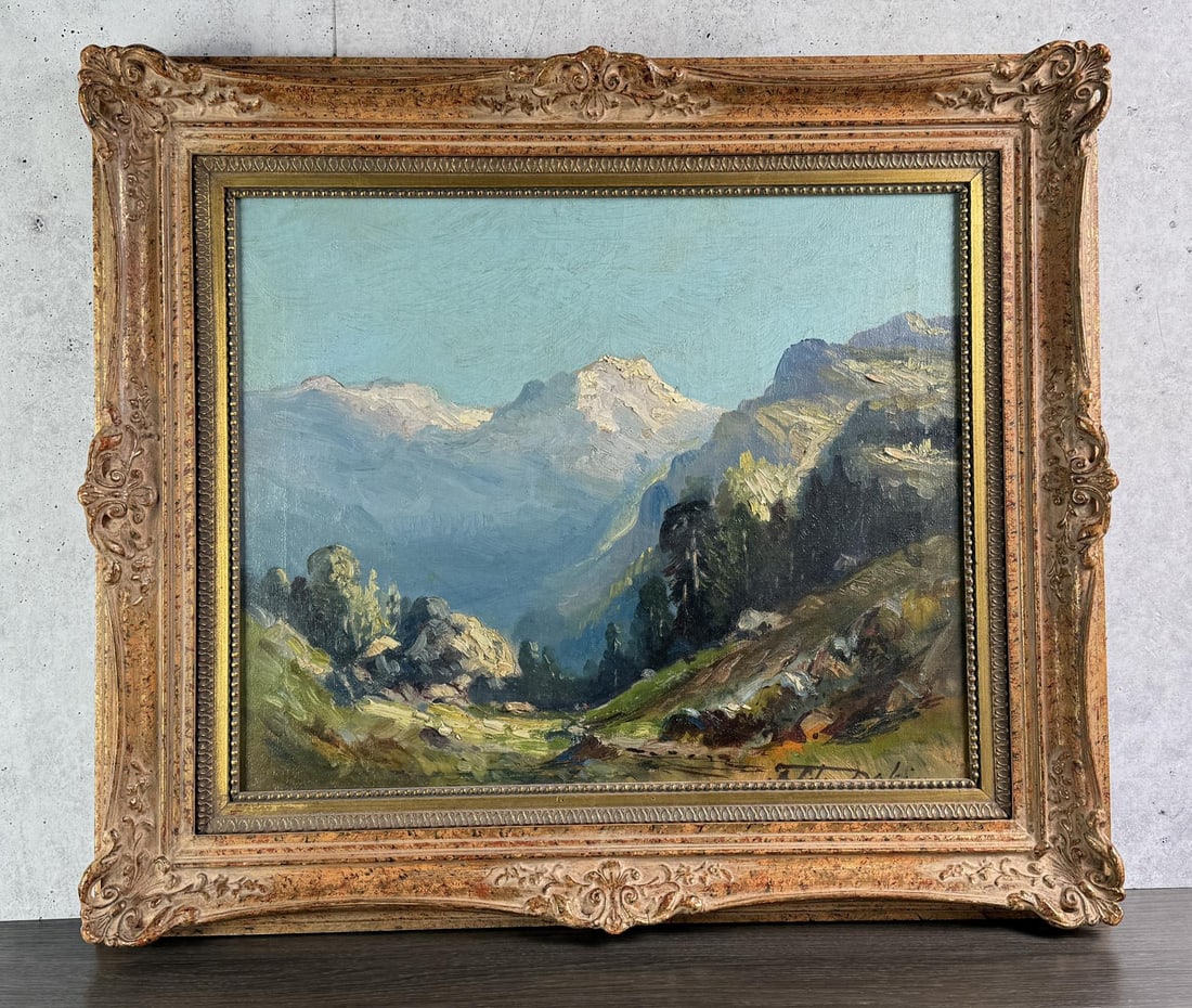 Tilden Daken California Oil on Canvas Painting (1 of 5)