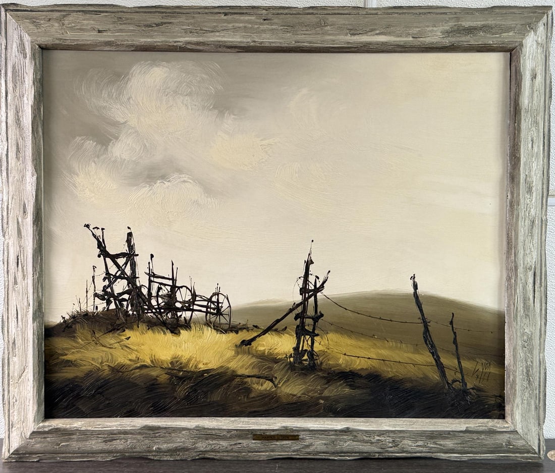 Harold Lyon Oil on Board Painting (1 of 4)