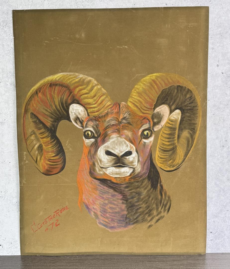 Clarence Basil Cuts the Rope Montana Pastel (1 of 4)