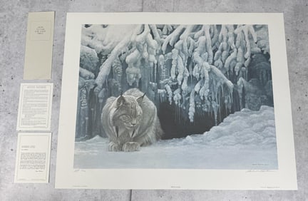 Robert Bateman Dozing Lynx Print