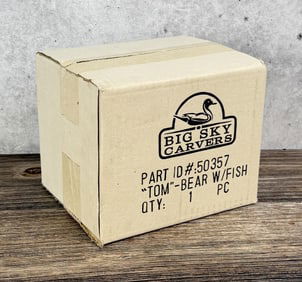 Big Sky Carvers Bearfoots Tom Bear with Fish