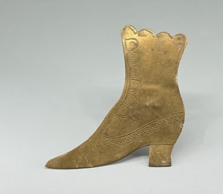 Victorian Brass Chimney Good Luck Shoe Boot
