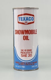 Texaco Snowmobile Oil Can