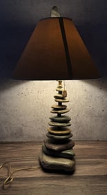 Montana River Rock Lamp
