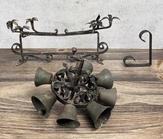 Antique Rotating Hand Crank Rotating Door Bell