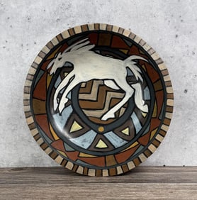 Patricia Don Diego Painted Horse Bowl