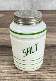 Hazel Atlas Milk Glass Beehive Salt Shaker