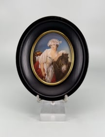 The Milkmaid Painting on Ivory