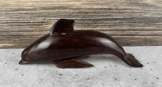 Mexican Ironwood Dolphin Carving