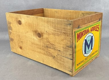 Montana Apples Hamilton Montana Fruit Crate