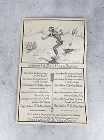 Frank Cuts the Rope Ft Belknap Montana Print