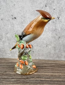 Spode Cedar Waxwing Porcelain Bird Figurine