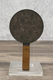 Meiji Period Japanese Bronze Kagami Mirror