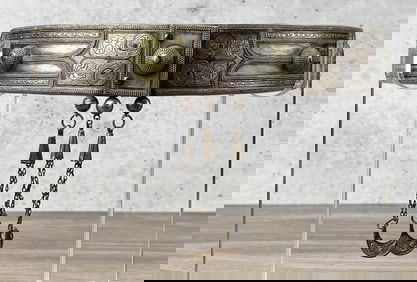 Imperial Russian Cossack Silver Belt Buckle