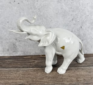Royal Dux Bohemia Porcelain Elephant