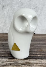 Royal Dux Bohemia Porcelain Owl