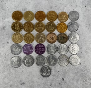 Collection Of Mardi Gras Doubloons Coins Tokens