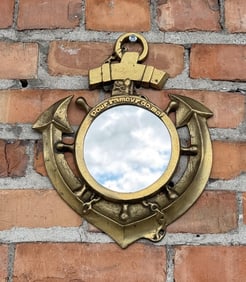 Brass Naval Port Hole Mirror