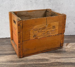 Dillon Bottling Works Montana Wood Crate