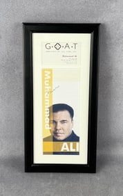 Muhammad Ali Autographed Program