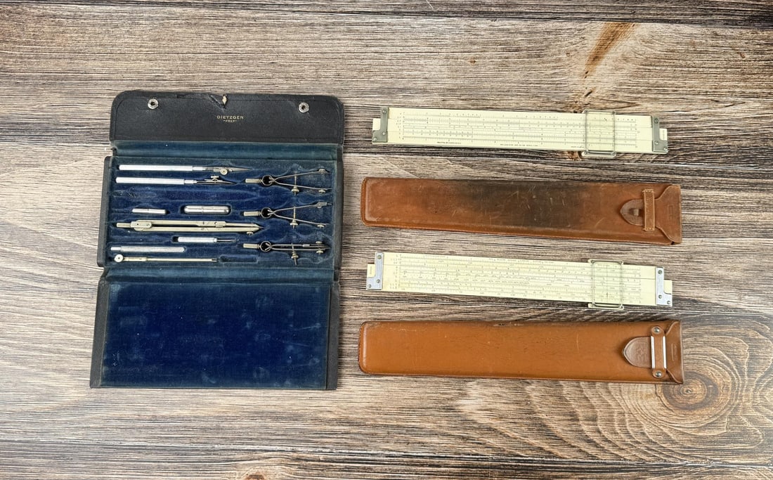 Collection of Antique Drafting Tools: Nice grouping