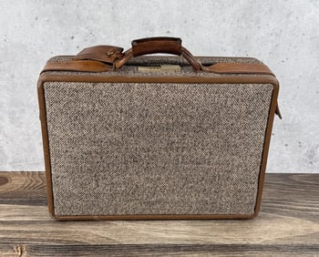Hartmann Tweed and Leather Luggage Bag
