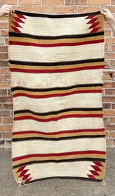 Navajo Indian Saddle Blanket Rug