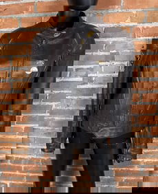 Vintage Bates California Leather Motorcycle Jacket