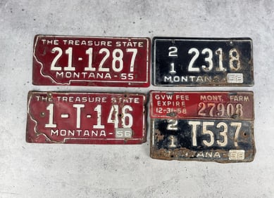 Prison Made Montana License Plates