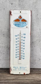 Standard Oil Montana Advertising Thermometer