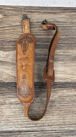 AA&E Leathercraft Padded Leather Rifle Sling