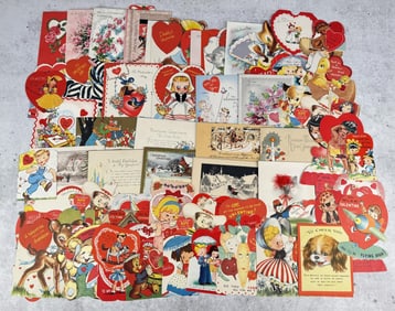 1950s Die Cut Valentine Cards