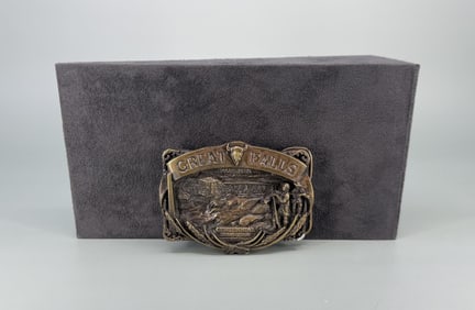 Great Falls Montana Centennial Belt Buckle