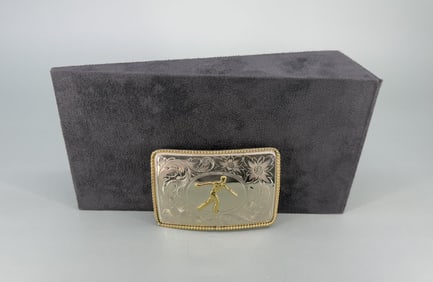 Montana Silversmiths Cowboy Bowler Belt Buckle